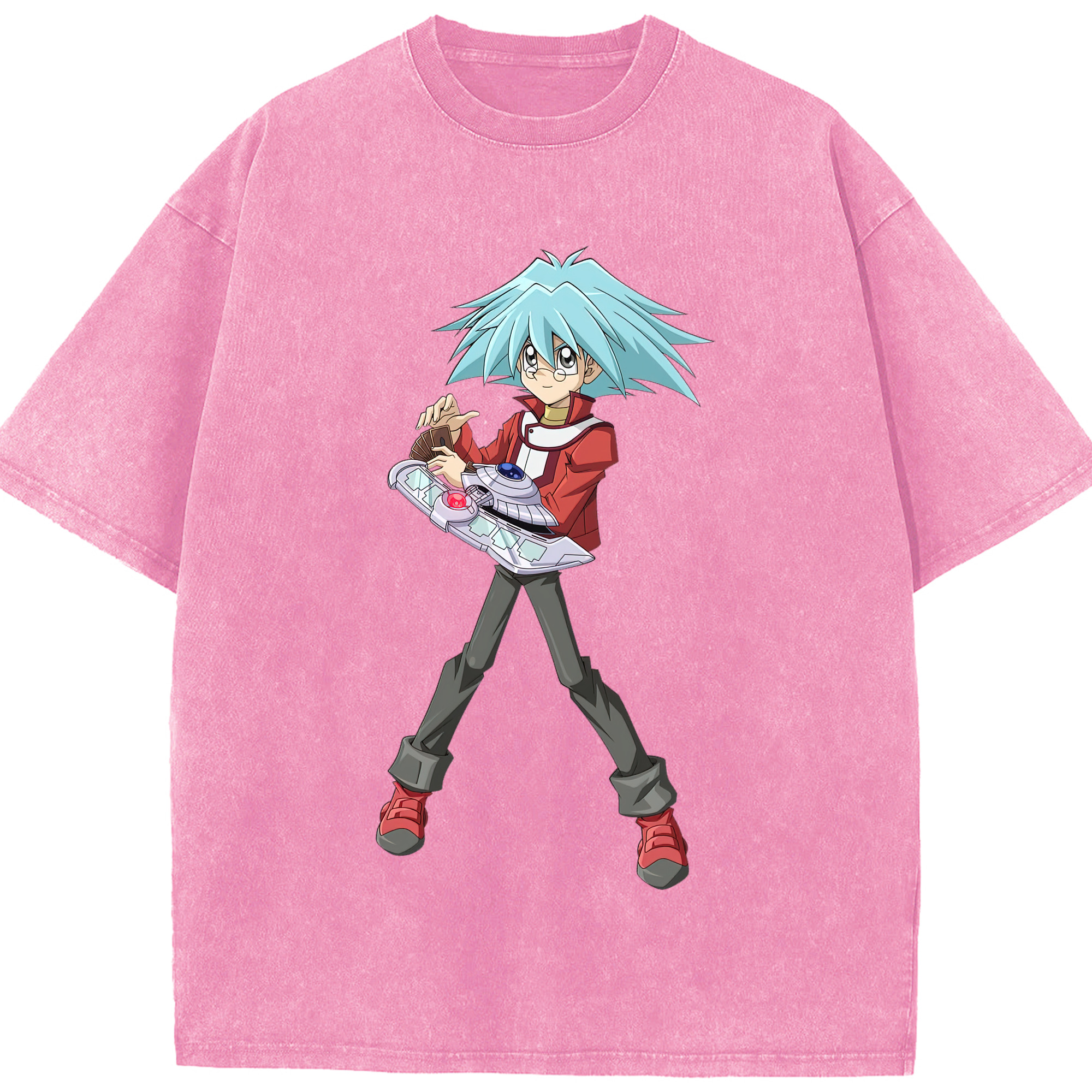 （画像用） 遊☆戯☆王 Yu-Gi-Oh! 綿100% ヴィンテージ風 半袖Tシャツ（フロントプリント）